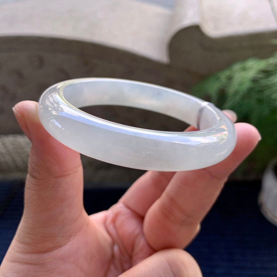 糯冰种无色平安镯（57.8mm）（yc116124）