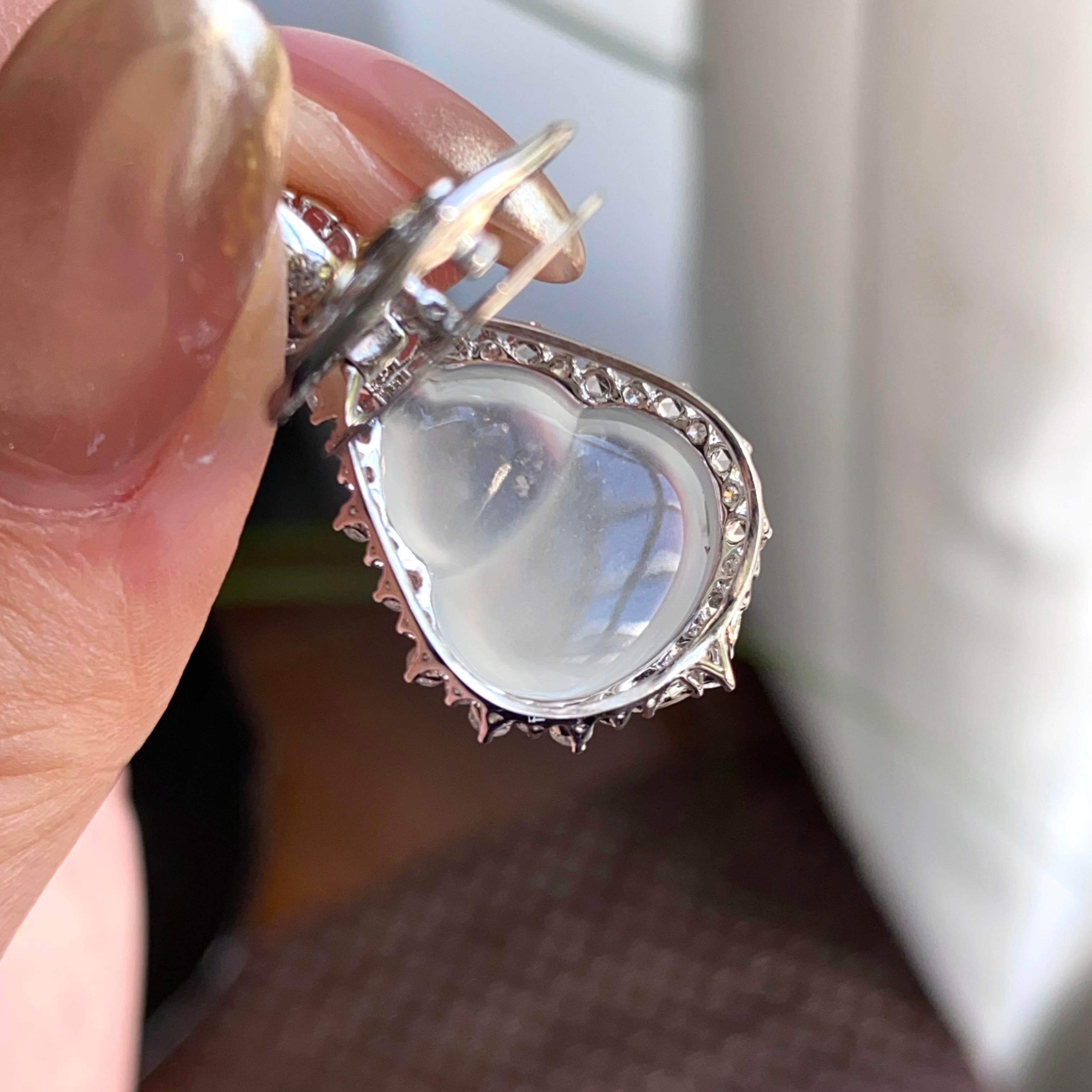 18k金钻镶冰种白月光葫芦吊坠（yc263880）