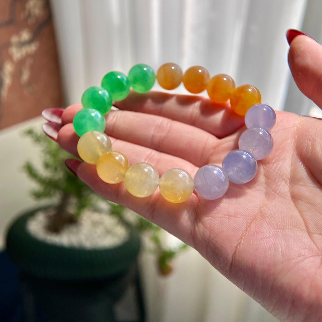 冰种多宝单圈手串（16颗）（yc209966）