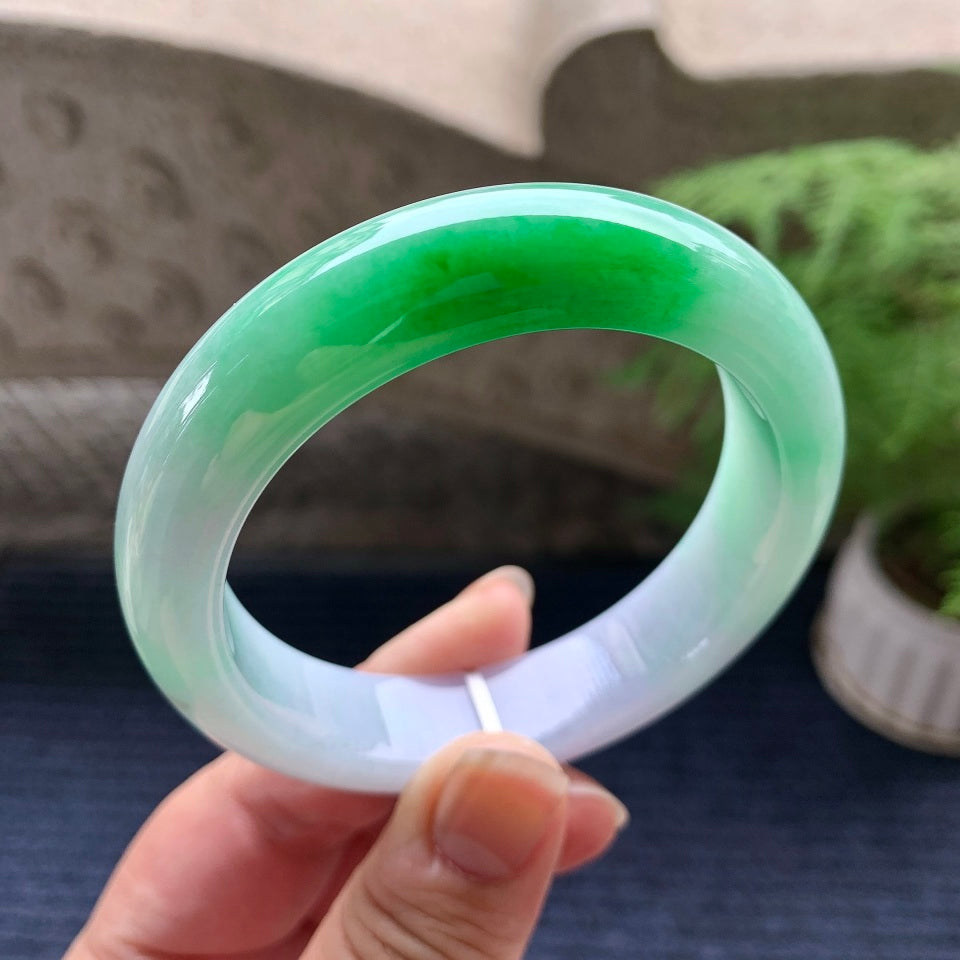 细糯种春彩平安镯（57.6mm）（yc097032）