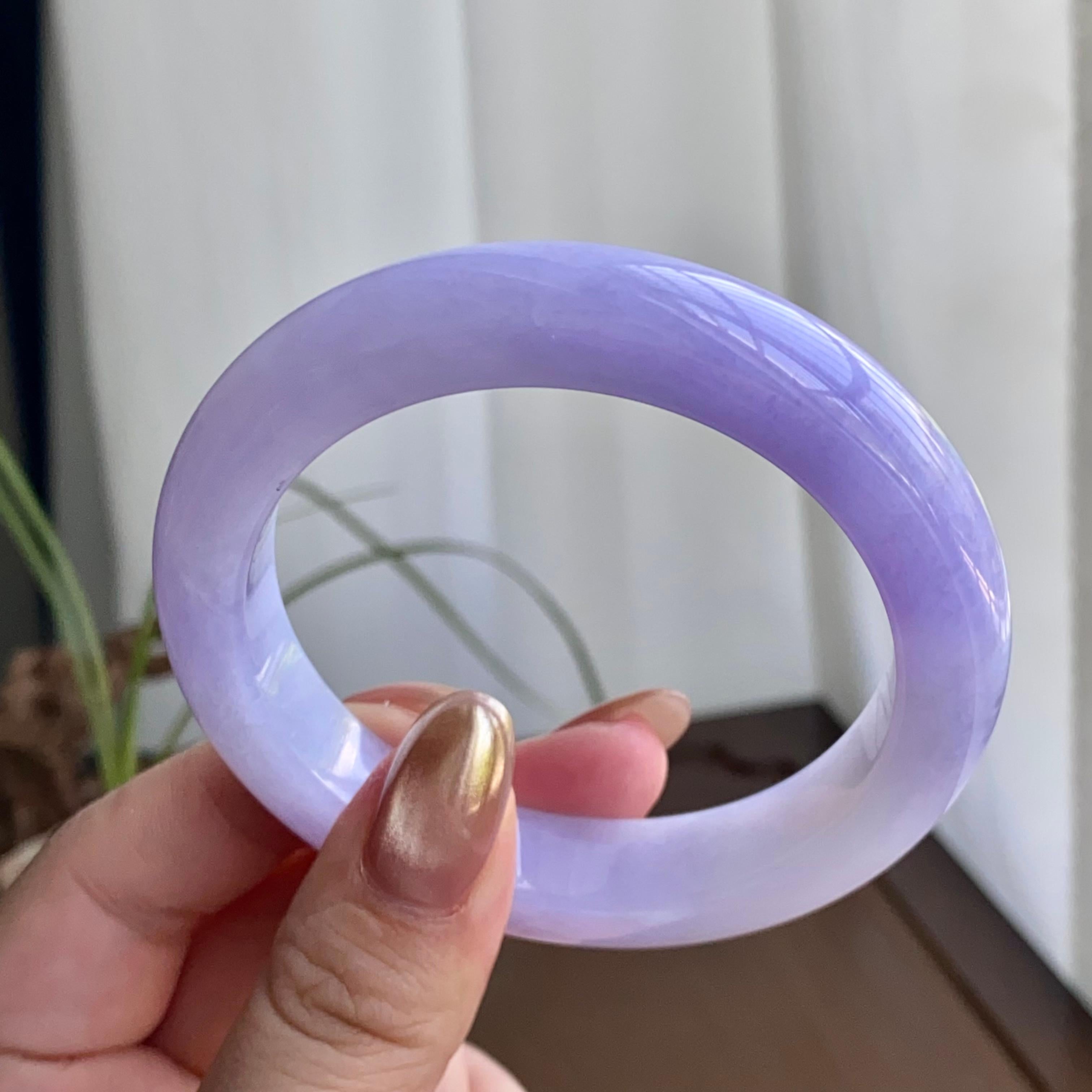 细糯种紫罗兰平安镯（56圈）（yc259119）