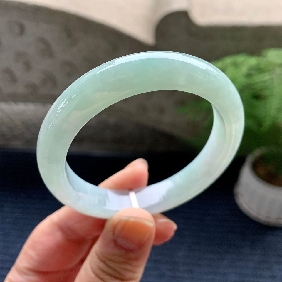 糯冰种晴水平安镯（53.4mm）（yc082282）