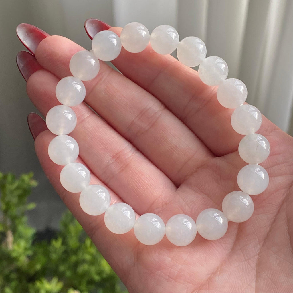 糯冰种白月光单圈手串（20颗）（yc213187）