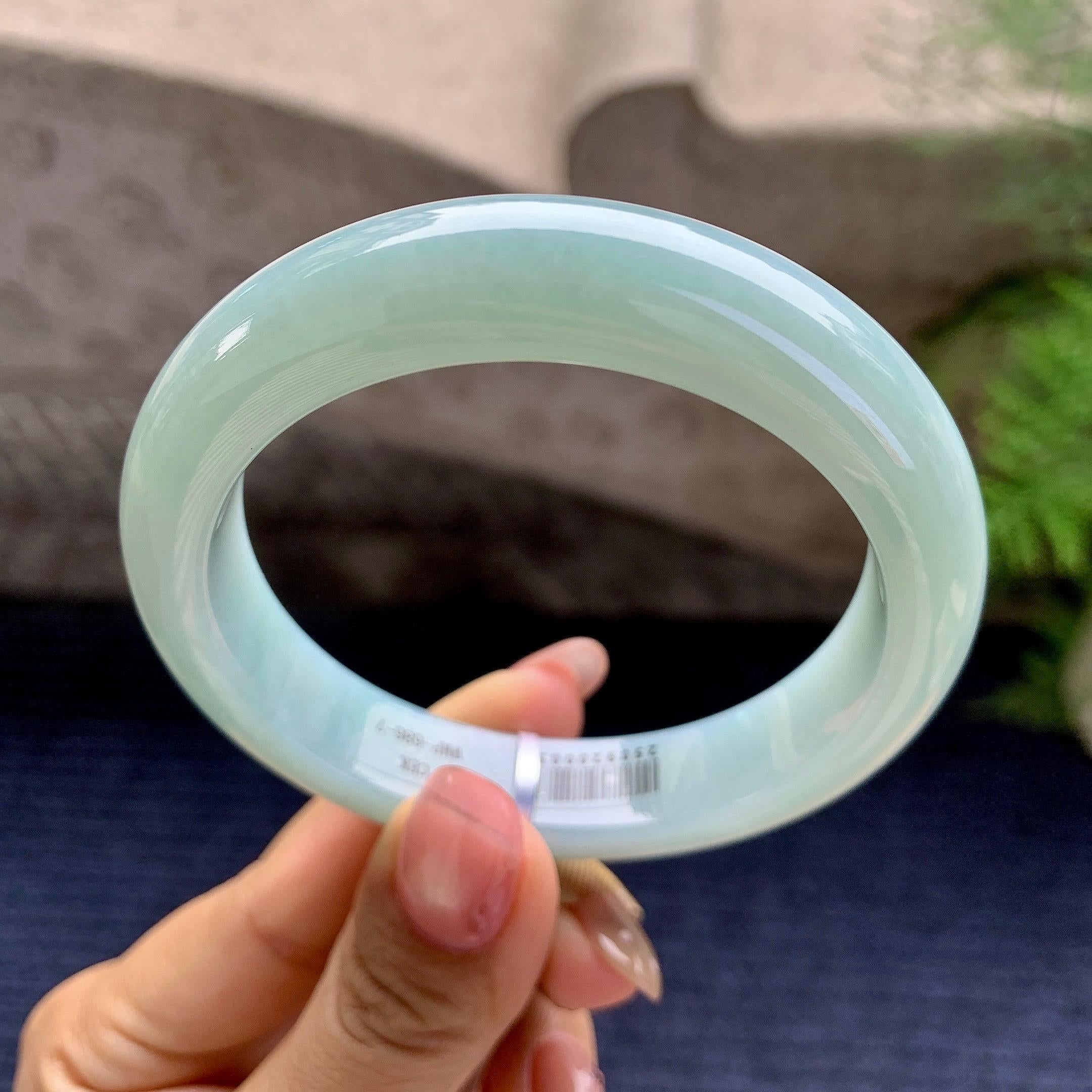 细糯种晴底平安镯（56mm）（yc280883）
