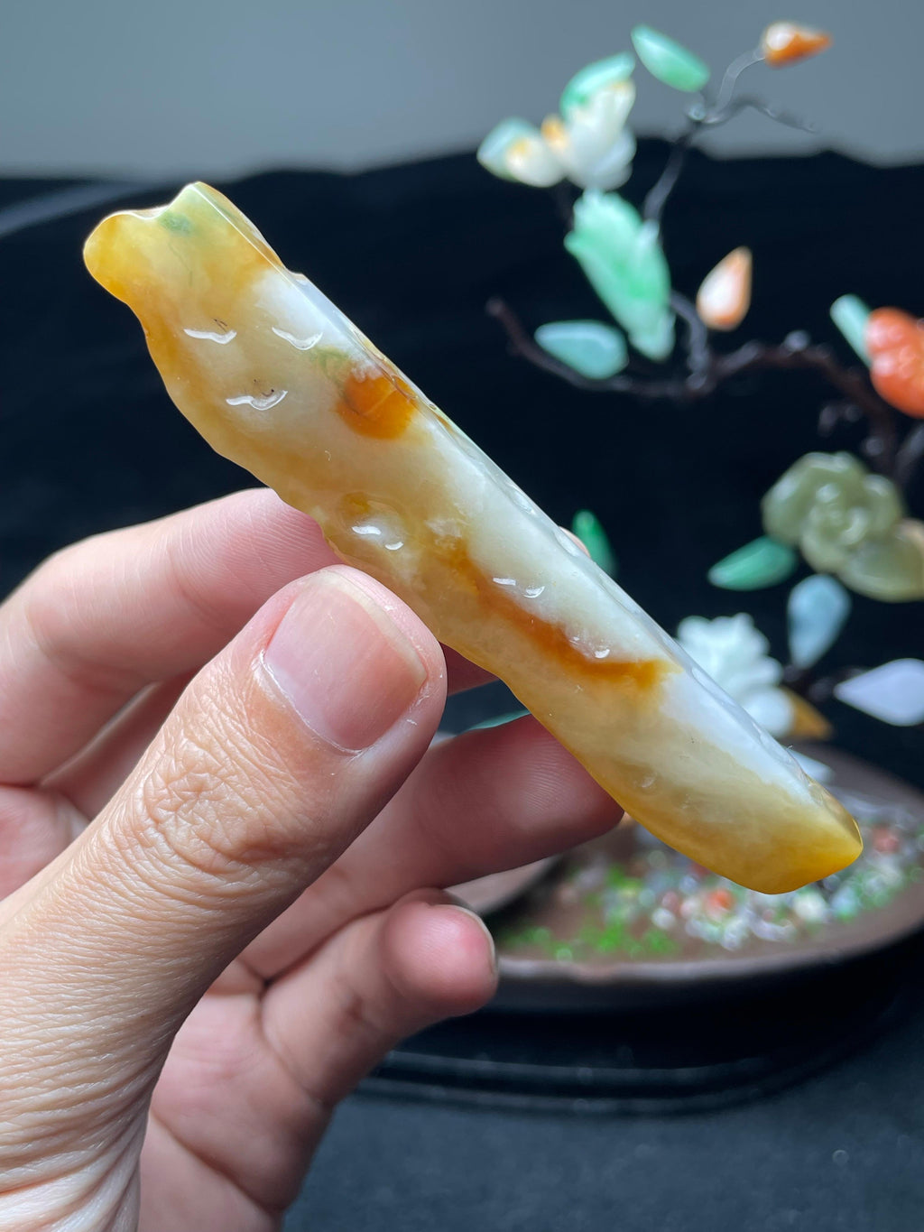 冰润黄翡随形对料（yc521734）