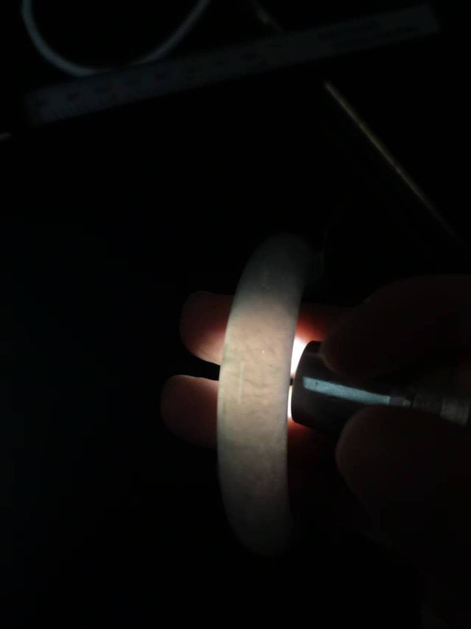糯冰种飘花平安镯（55.4mm）（yc097834）