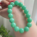 细糯种满绿单圈手串（16颗）（yc213539）