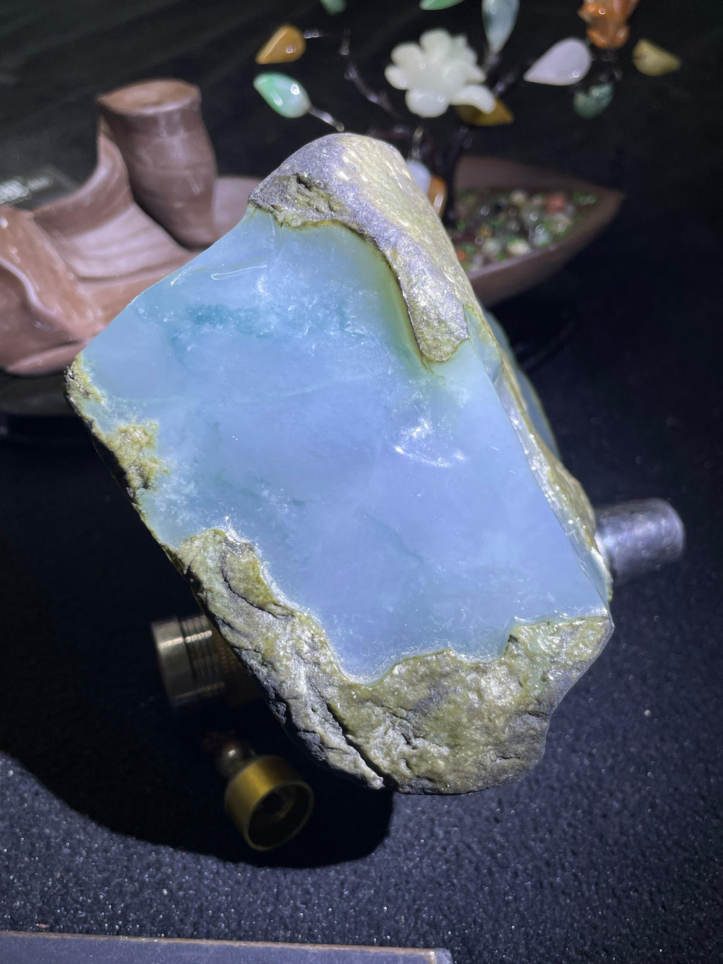 极品莫西沙开窗冰胶飘花料（yc705788）