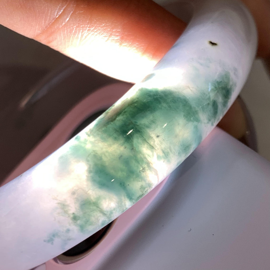 细糯种飘花平安镯（60.6mm）（yc175802）