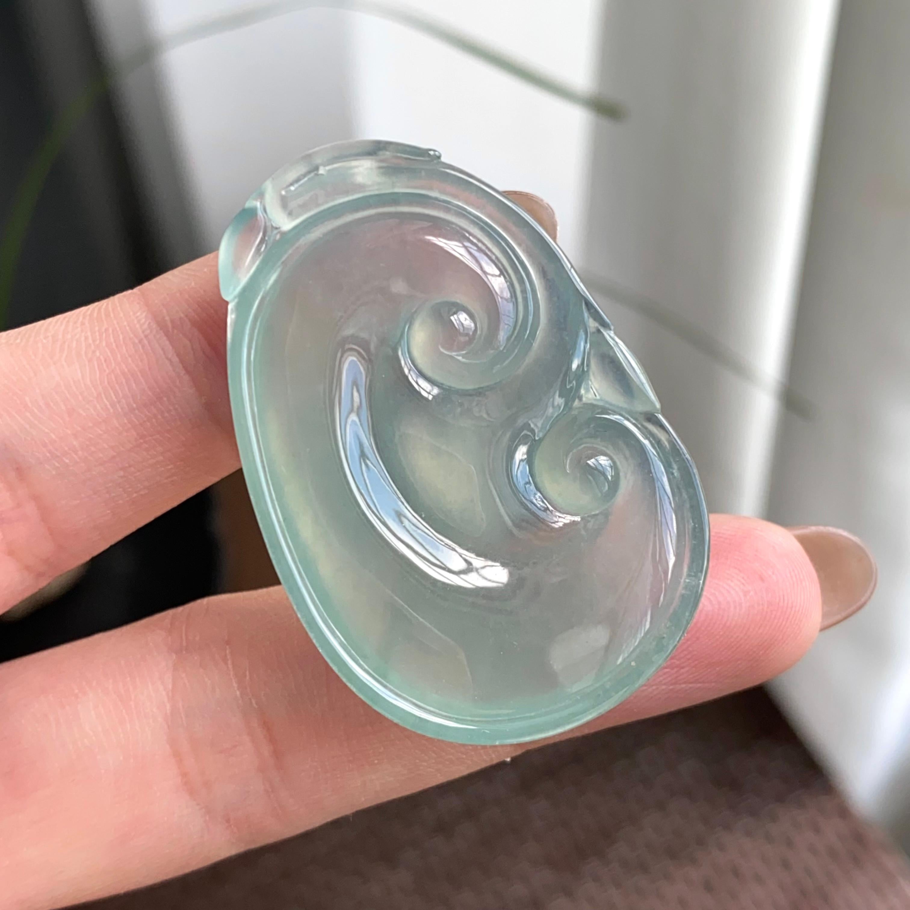 冰种晴底如意吊坠（yc263805）