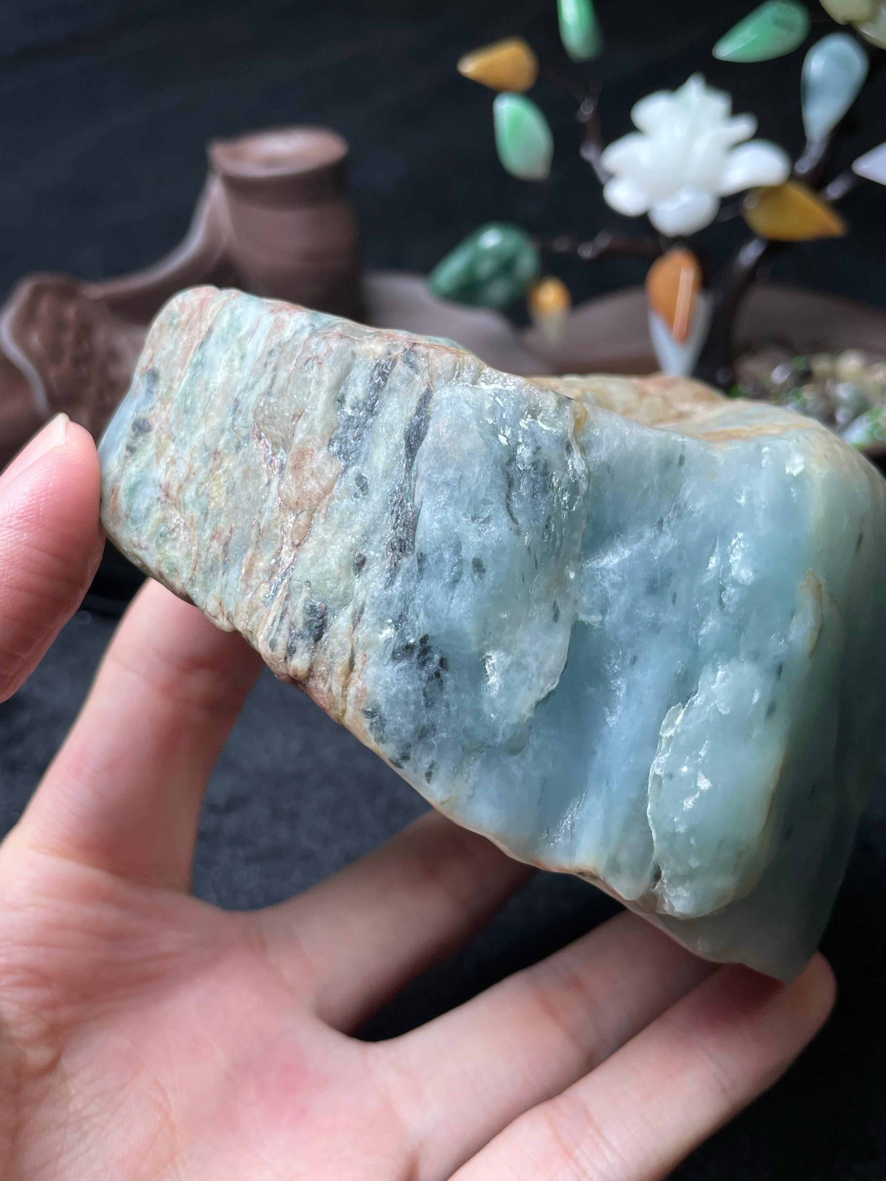 木那脱沙蓝底牌子料（yc489770）
