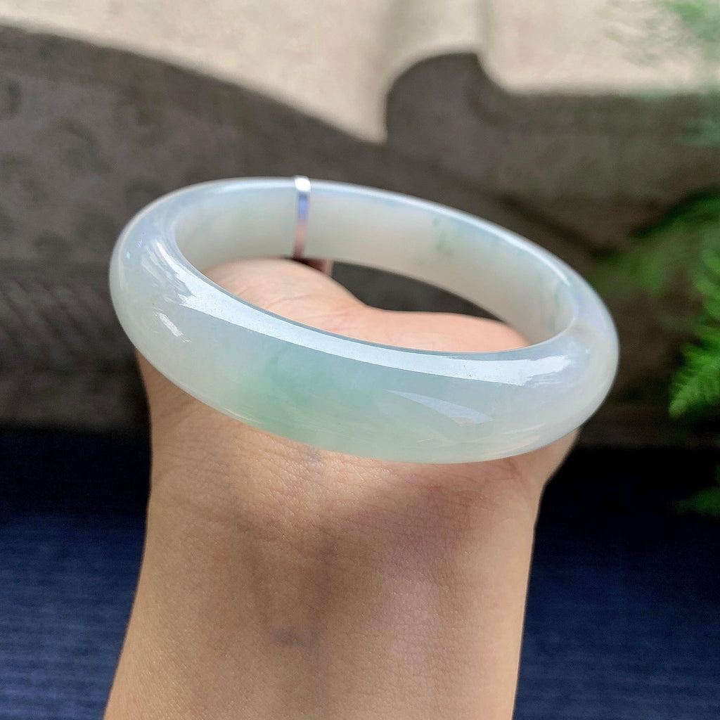 细糯种飘花平安镯（56.3mm）（yc280854）