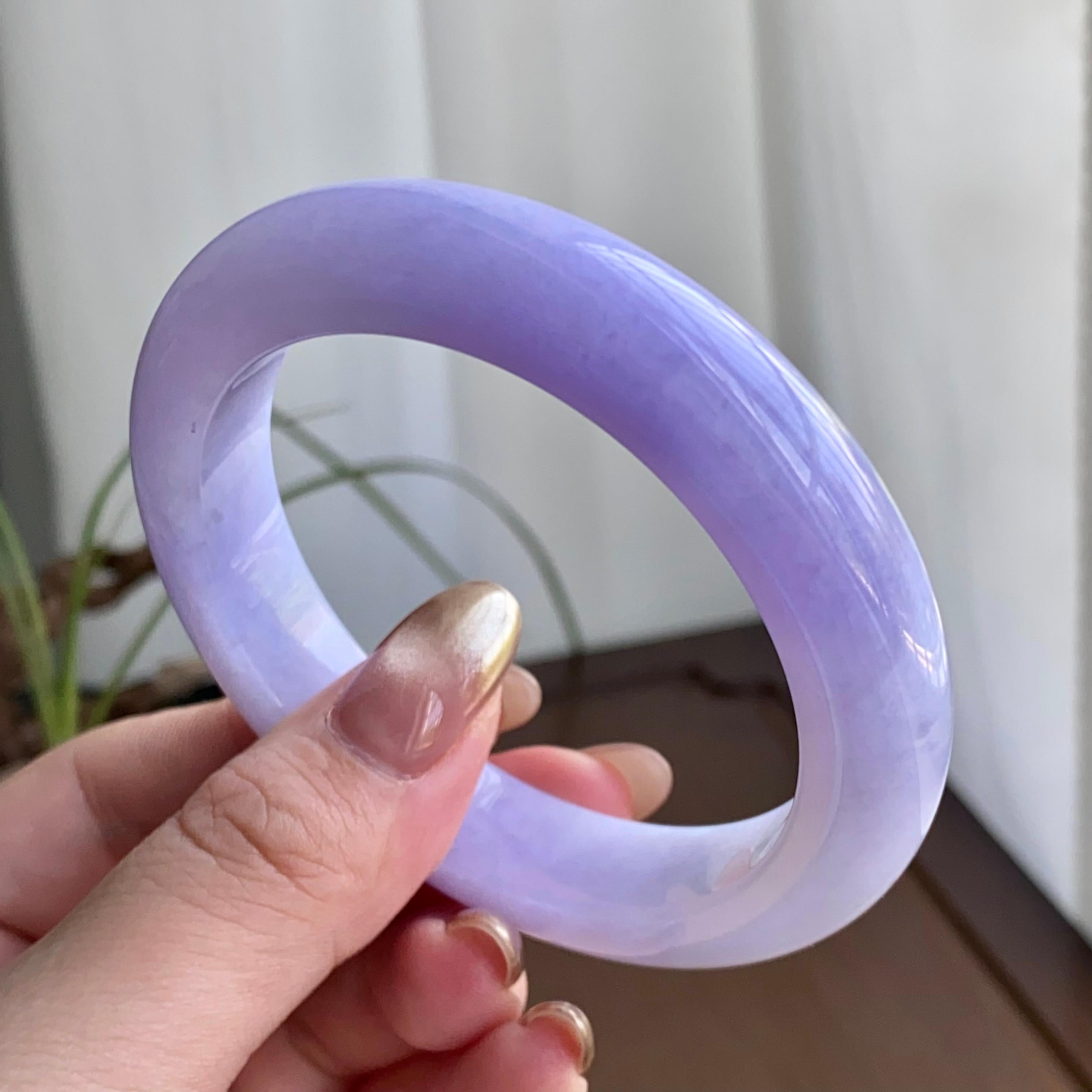 细糯种紫罗兰平安镯（56圈）（yc259119）