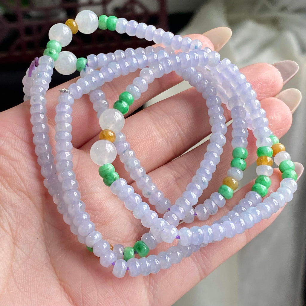 冰种多宝算盘珠珠链（yc196870）