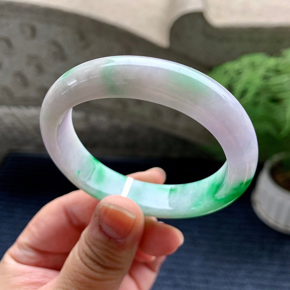 糯冰种春彩贵妃手镯（54.2mm）（yc082292）