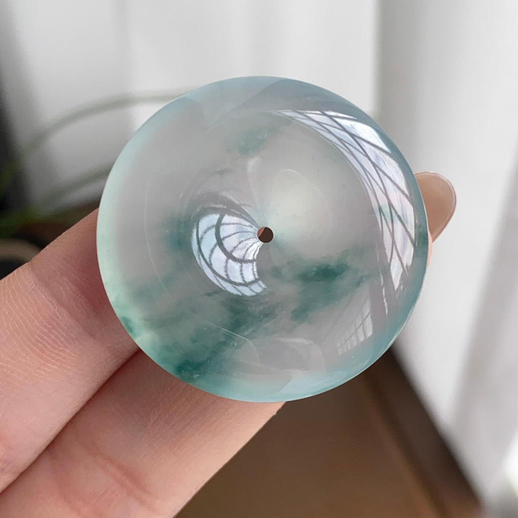 冰种飘花平安扣吊坠（yc262770）