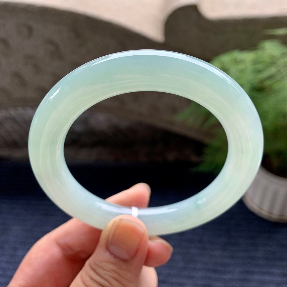 细糯种晴底圆条手镯（56.8mm）（yc101278）