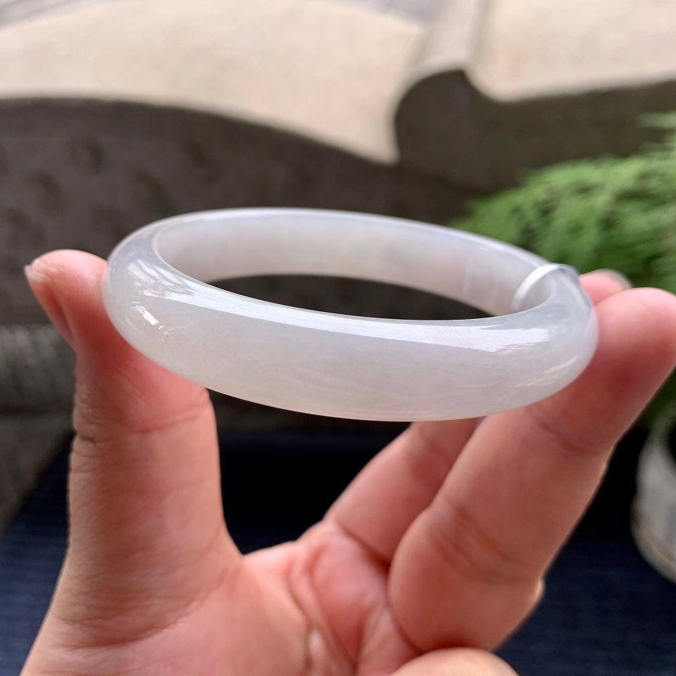 细糯种无色平安镯（56.3mm）（yc093313）