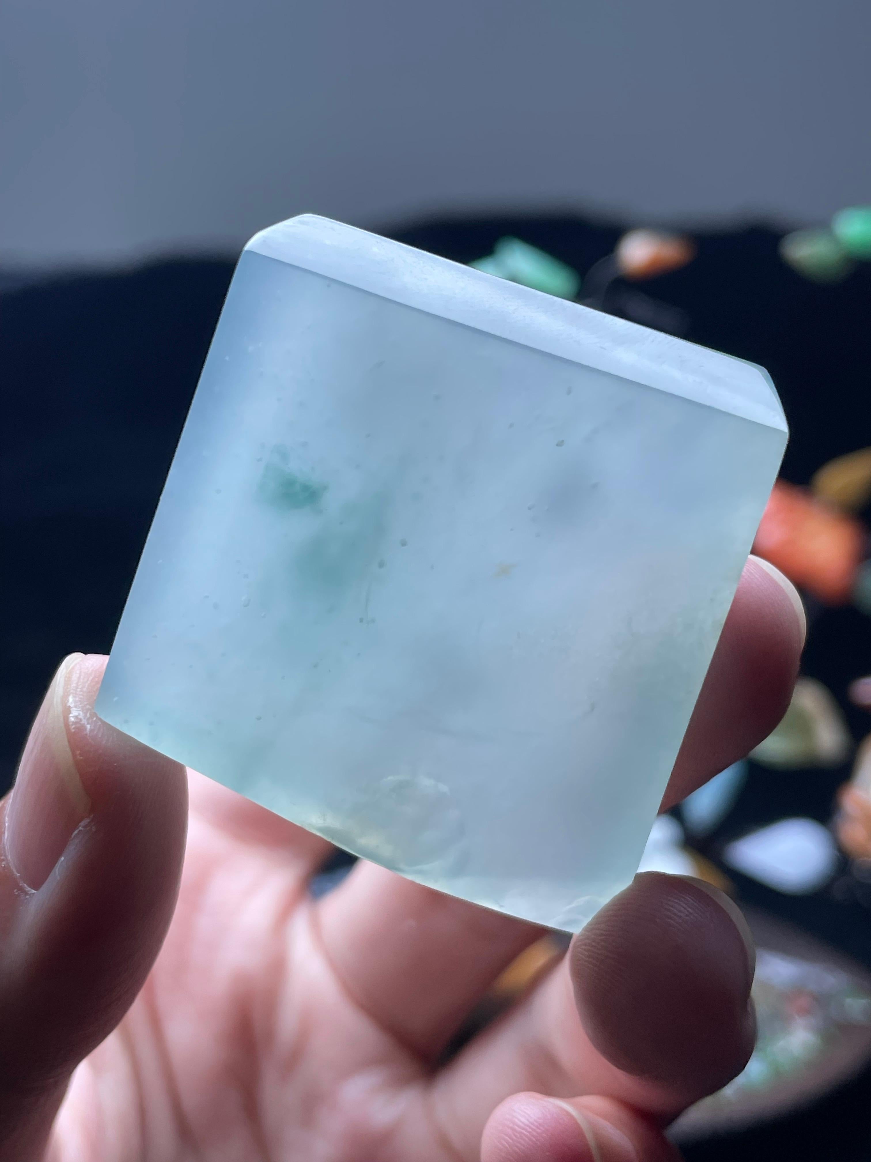 冰晴雪花棉飘花方块片料（yc513257）