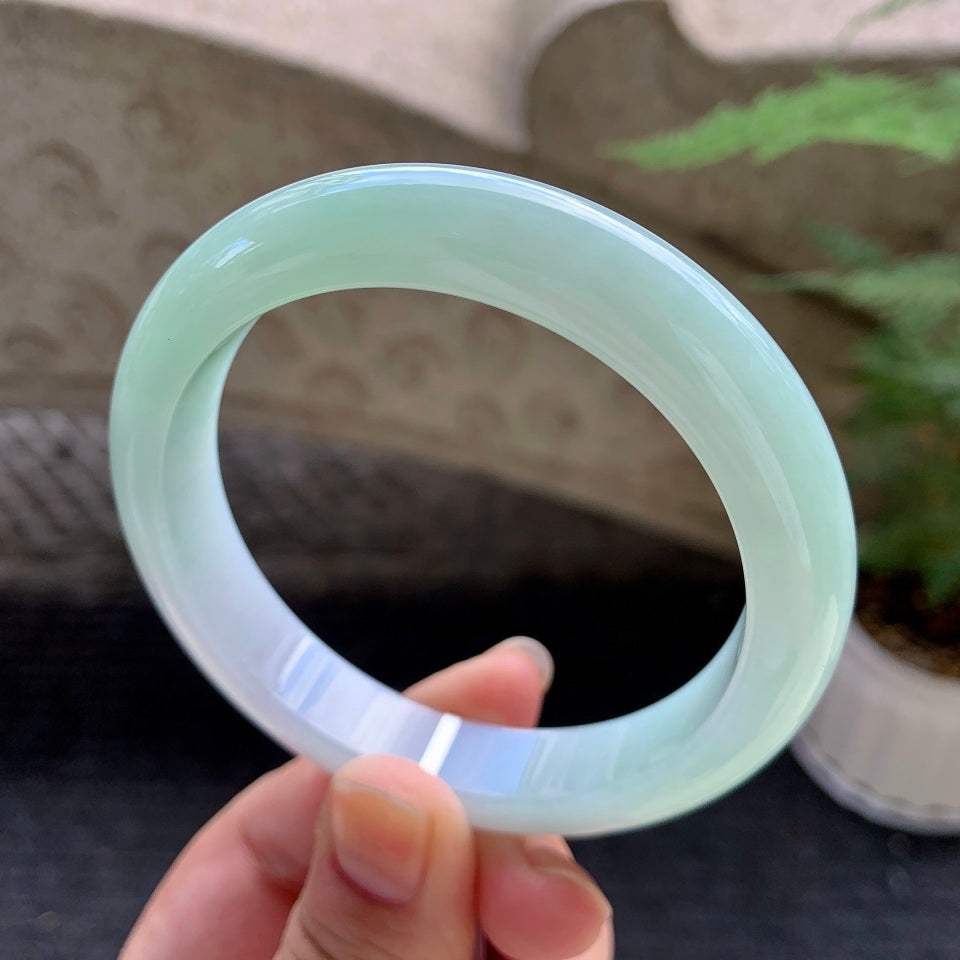 糯冰晴水平安镯（58.9mm）（TF06271617）
