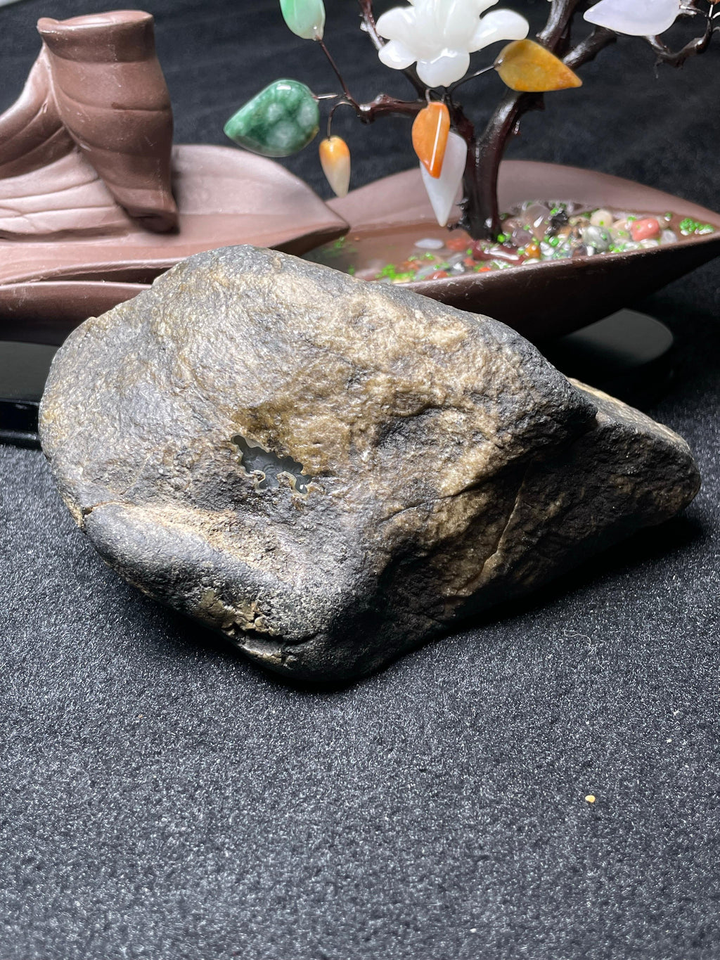 莫西沙开窗冰底飘花牌子料（yc493360）