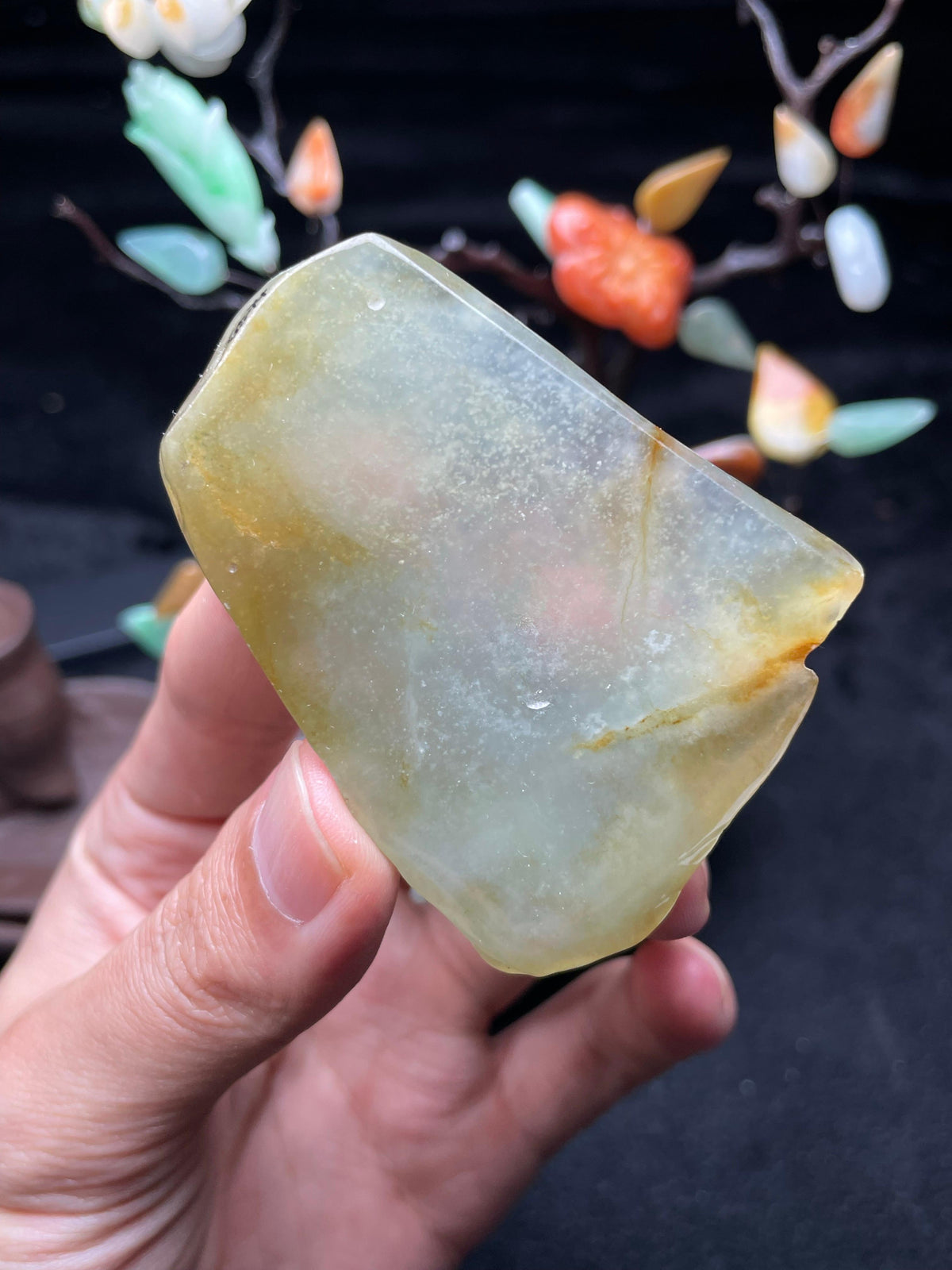 冰黄雪花棉片料（yc709284）