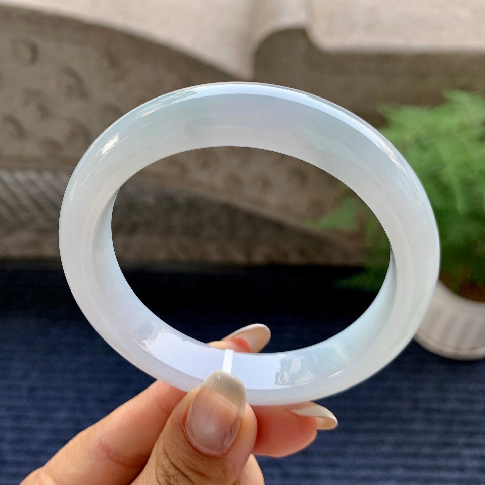 细糯种带底色平安镯（58.6mm）（yc082978）