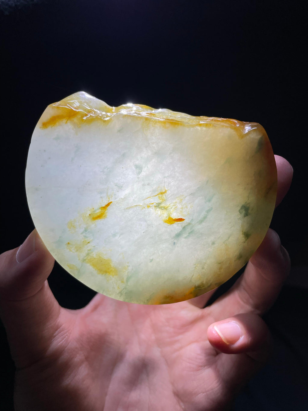 黄翡飘花牌子料（yc709566）