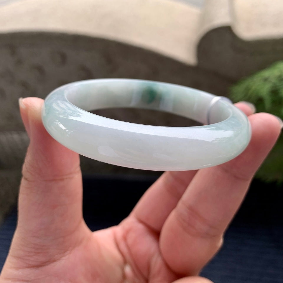 细糯种飘花平安镯（56mm）（yc088778）