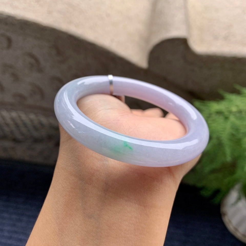 糯种春带彩圆条手镯（53mm）（yc092171）