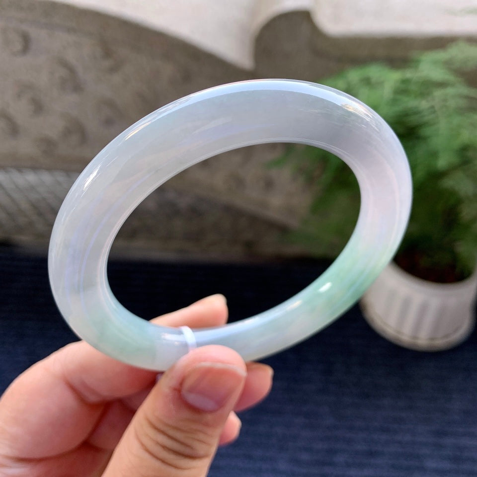 细糯种飘花圆条手镯（59mm）（yc079187）