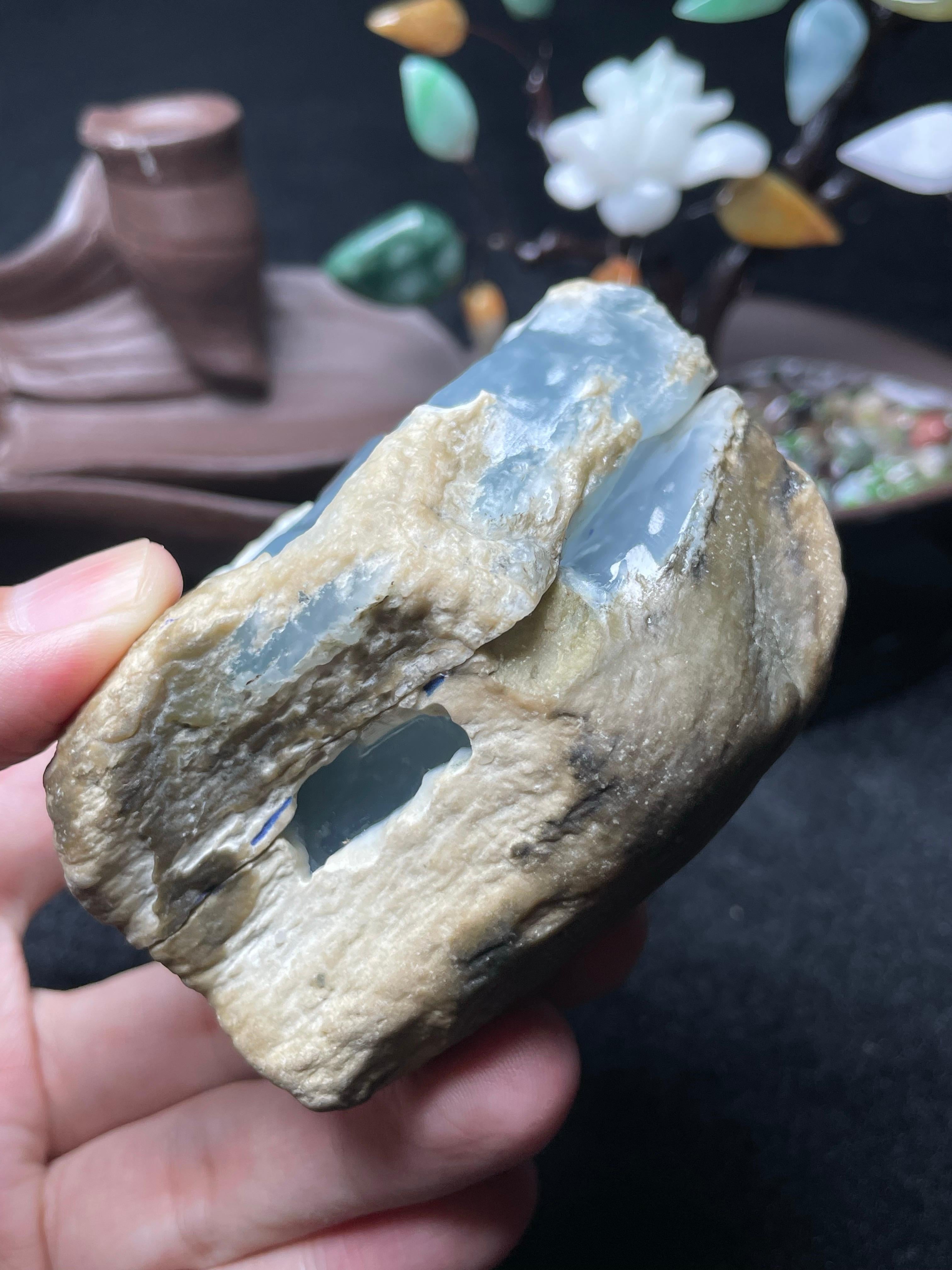 极品木那雪花棉飘花牌子挂件料（yc496935）