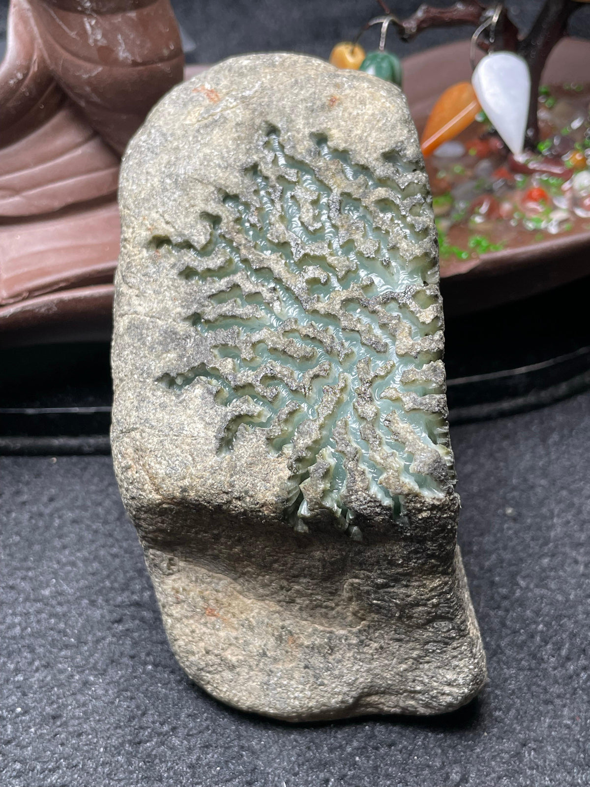 莫西沙开窗晴底飘黄牌子料（yc538903）