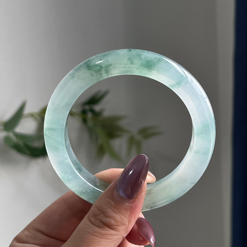 冰种飘花平安镯（56圈）（yc197922）