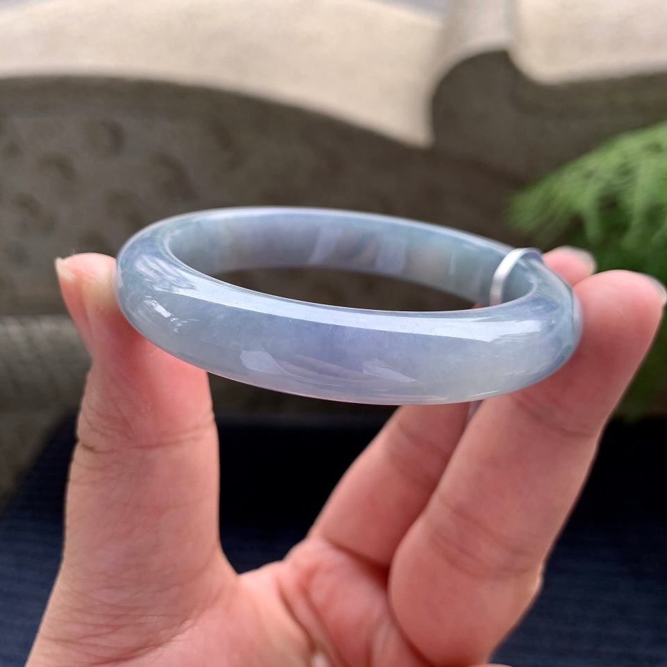 细糯种紫罗兰平安镯（52.3mm）（yc088757）