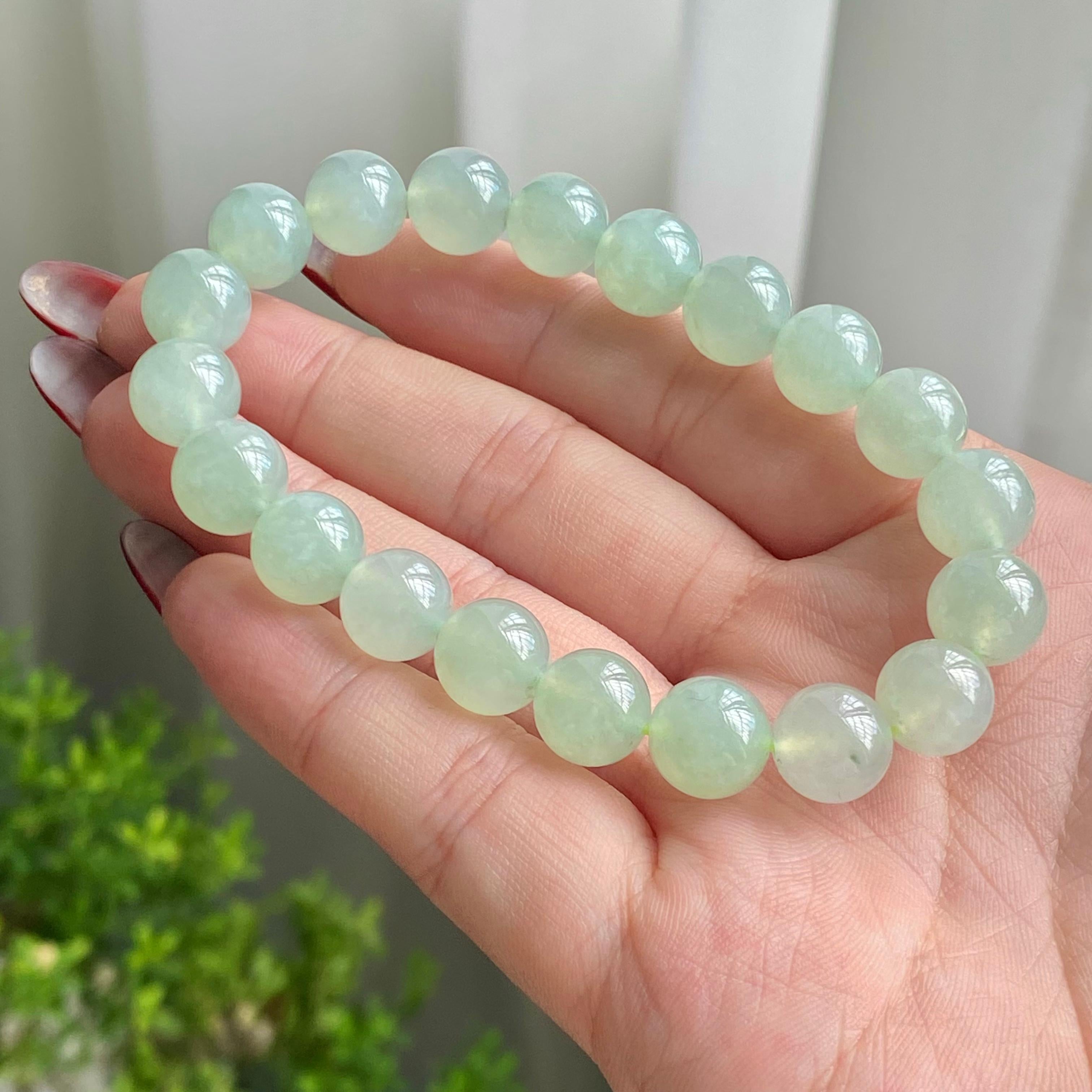 冰种晴底单圈手串（20颗）（yc215651）