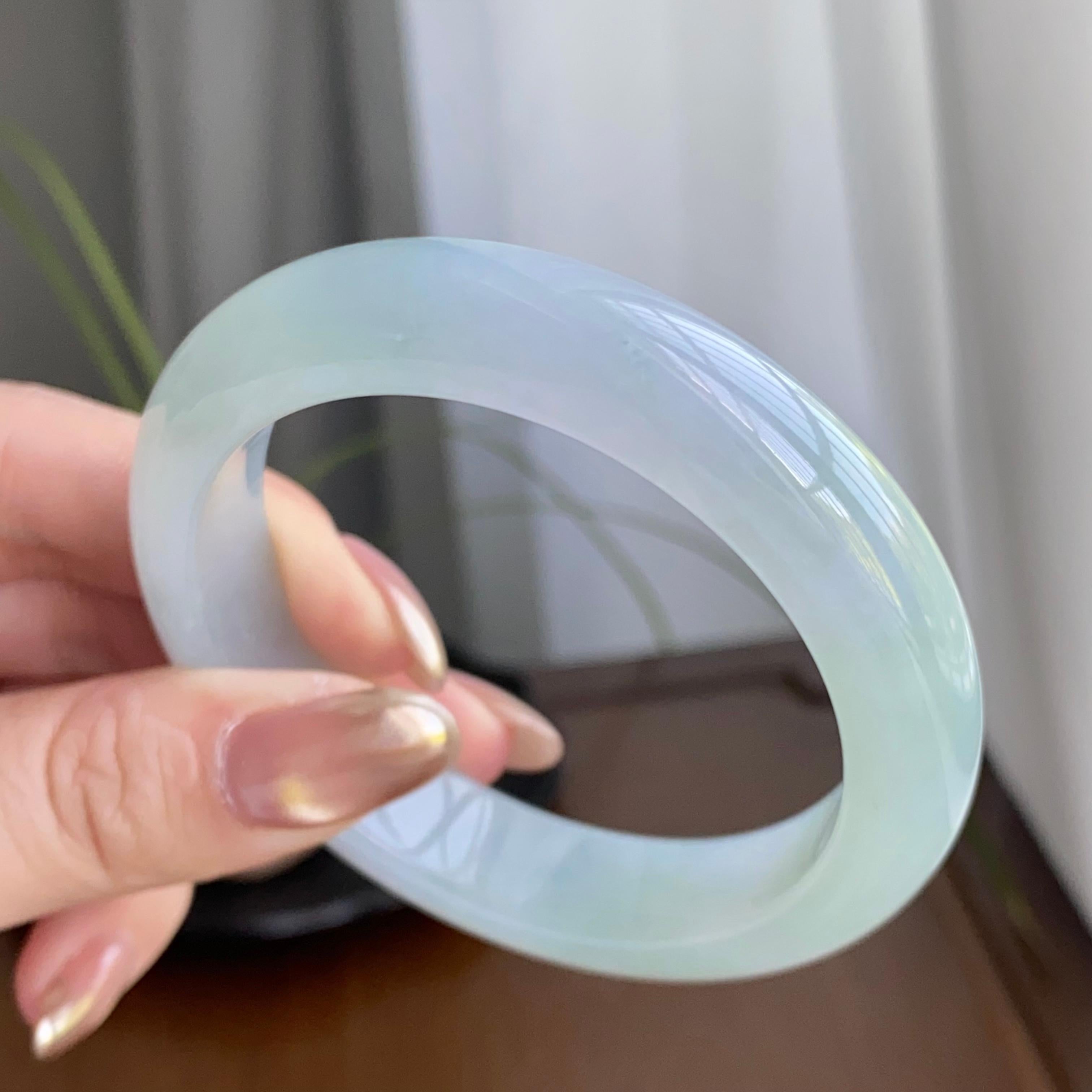 细糯种淡晴底平安镯（56圈）（yc258163）