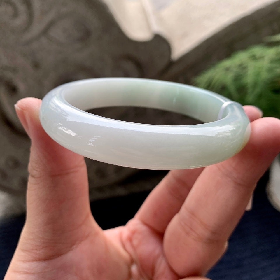 细糯种淡晴底平安镯（57mm）（yc091744）