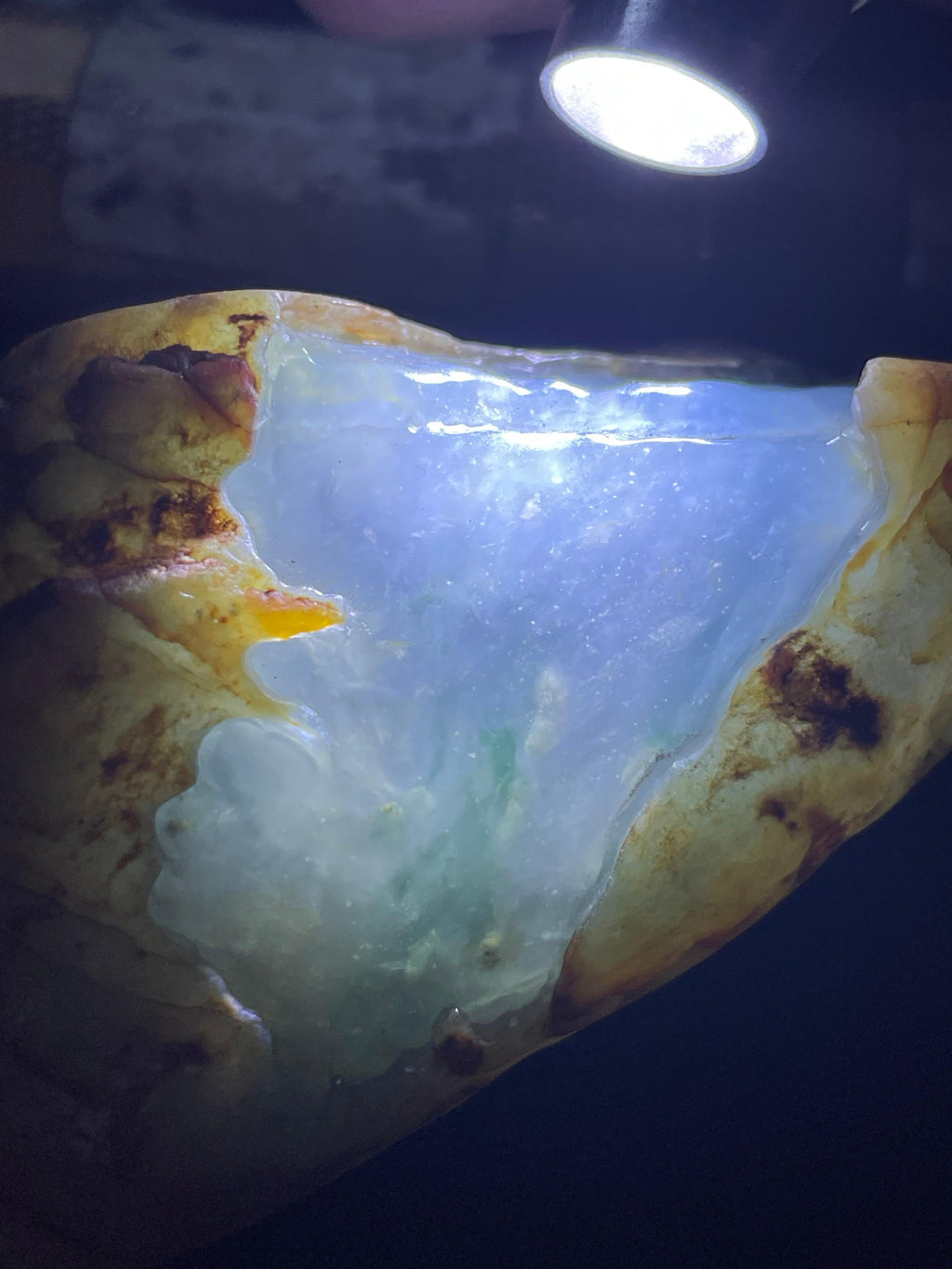 大马坎雪花棉冰飘花牌子挂件料（yc539742）