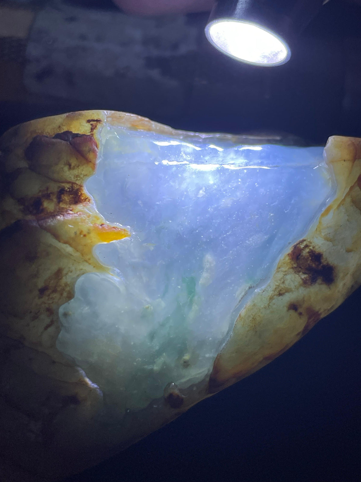 大马坎雪花棉冰飘花牌子挂件料（yc539742）