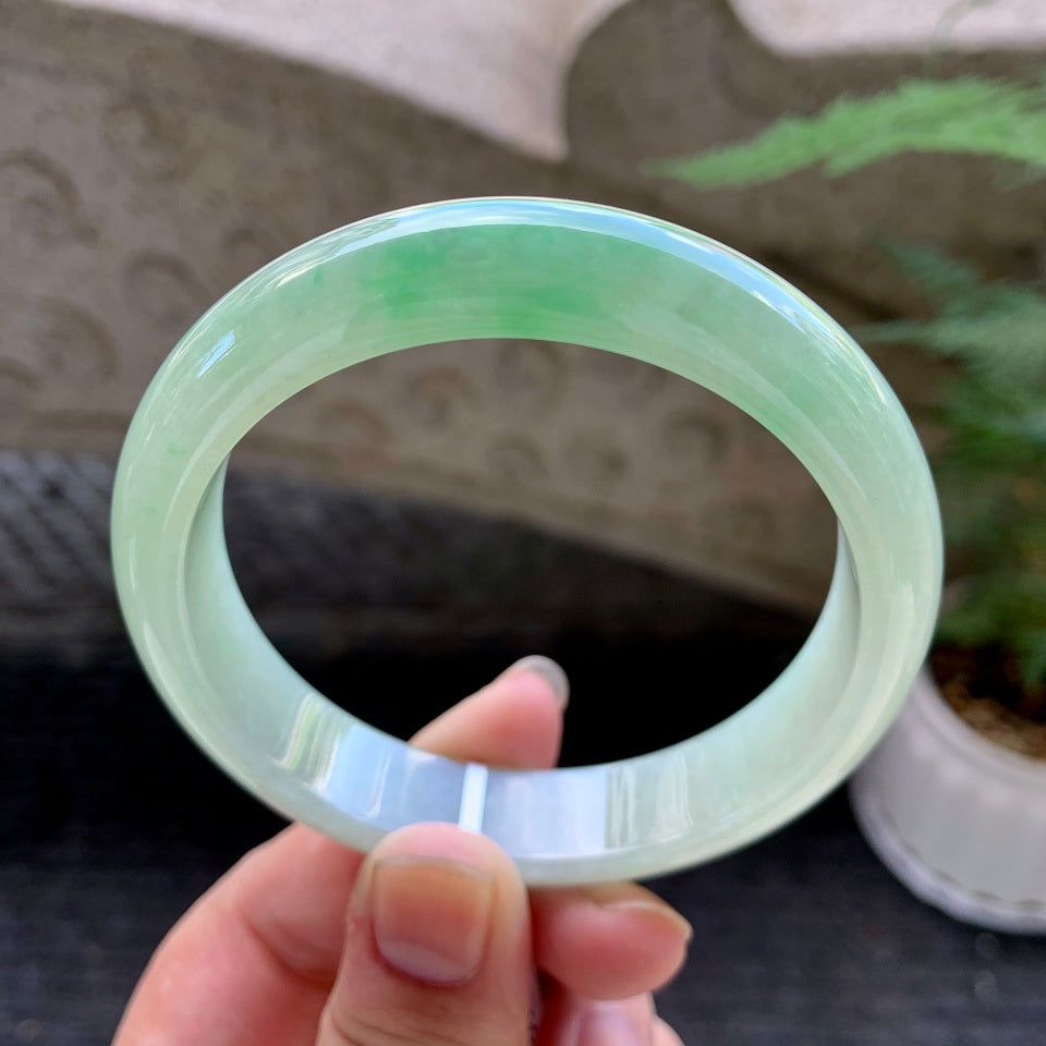 糯冰晴水平安镯（58.4mm）（TF06271625）