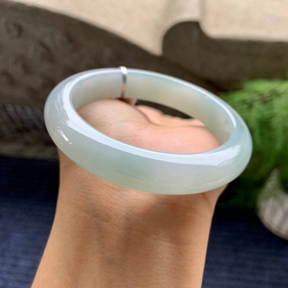 细糯种带色平安镯（58mm）（yc102675）