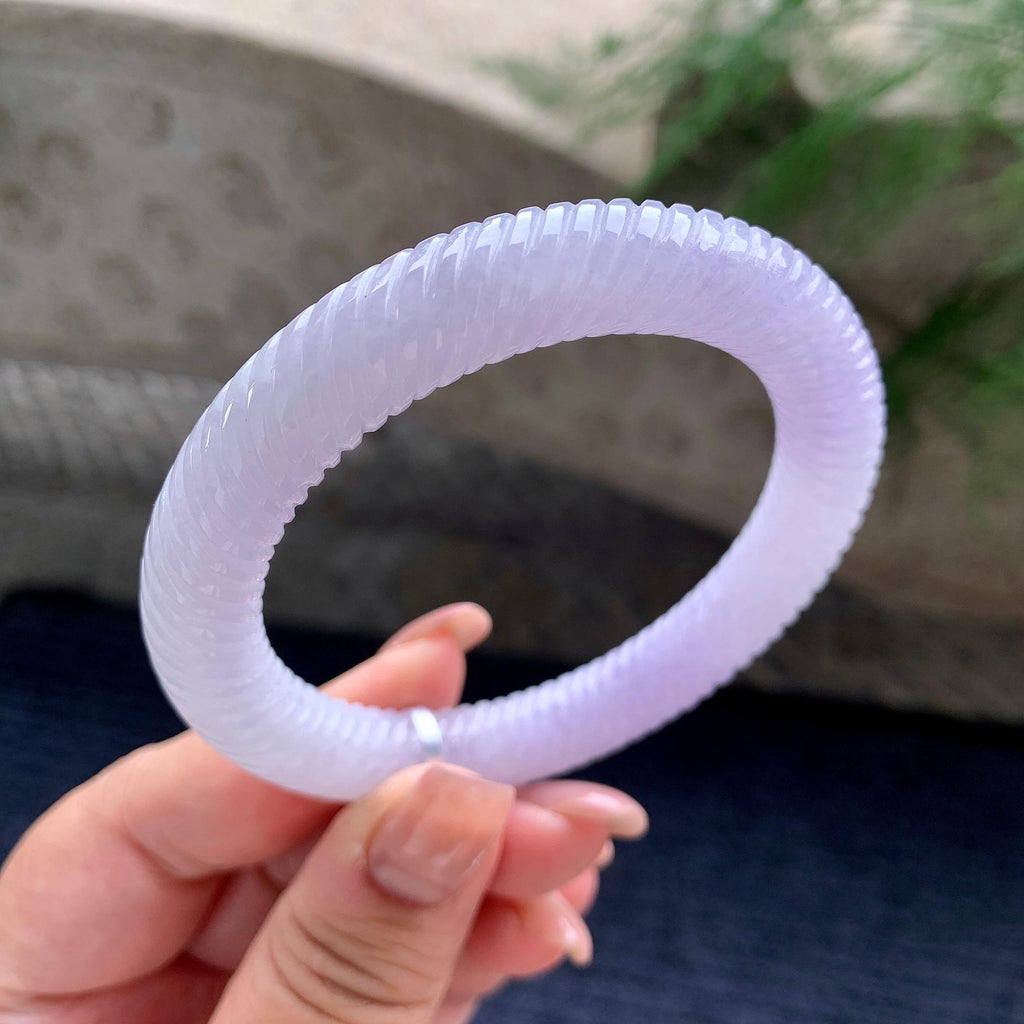 细糯种紫罗兰麻花圆条手镯 55圈口 （yc537861）