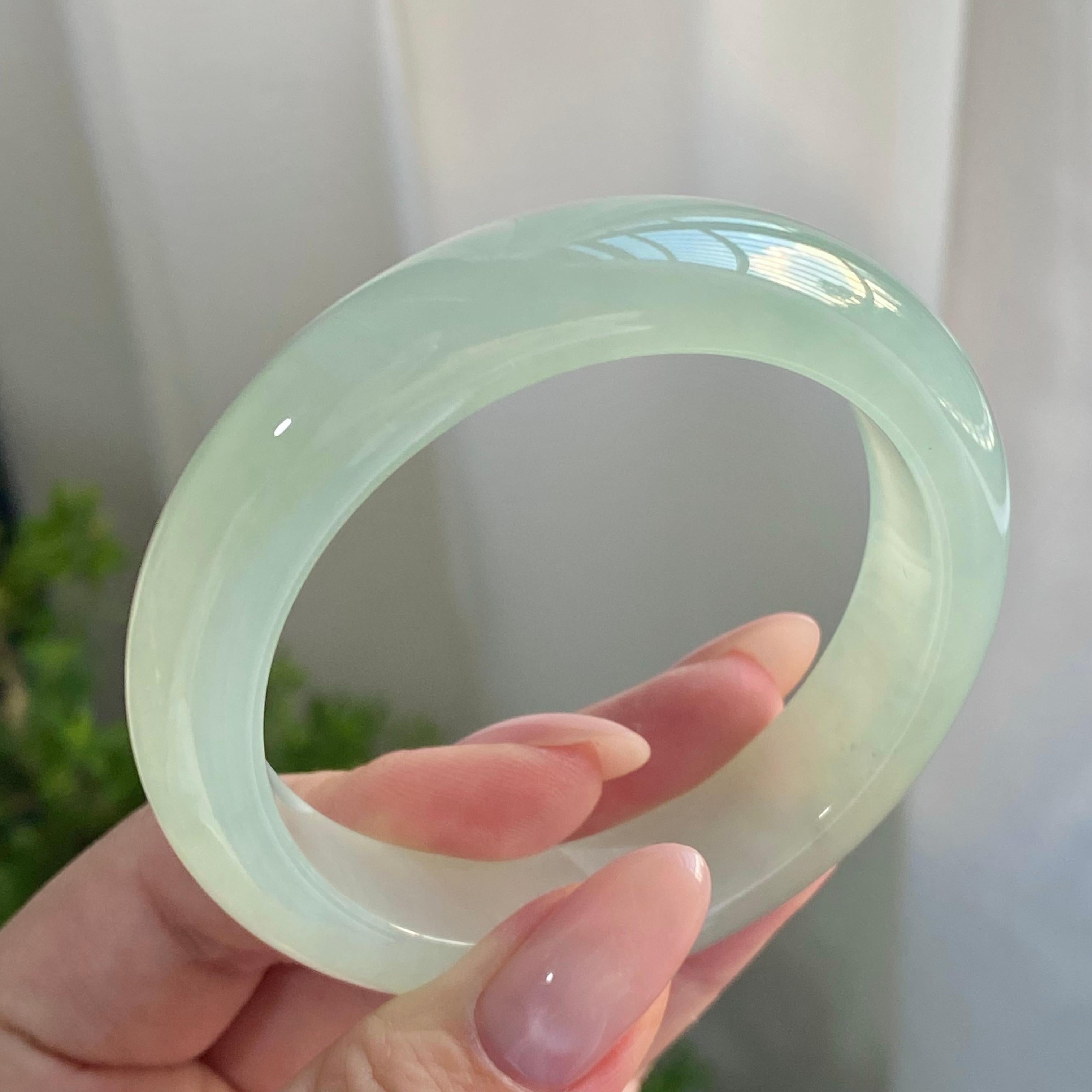 冰种晴底平安镯（54圈）（yc228784）