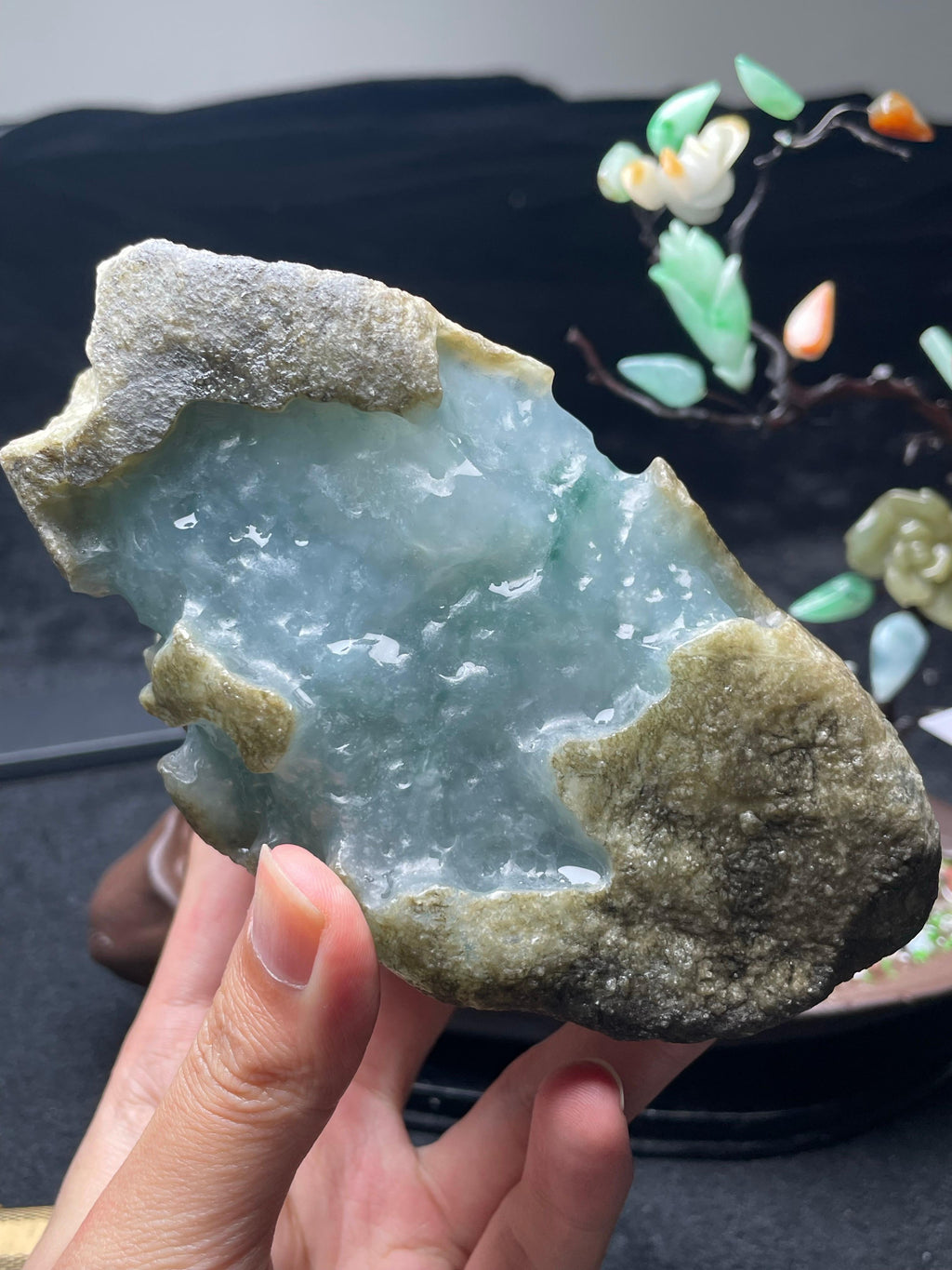 莫西沙开窗雪花棉飘花料（yc530868）