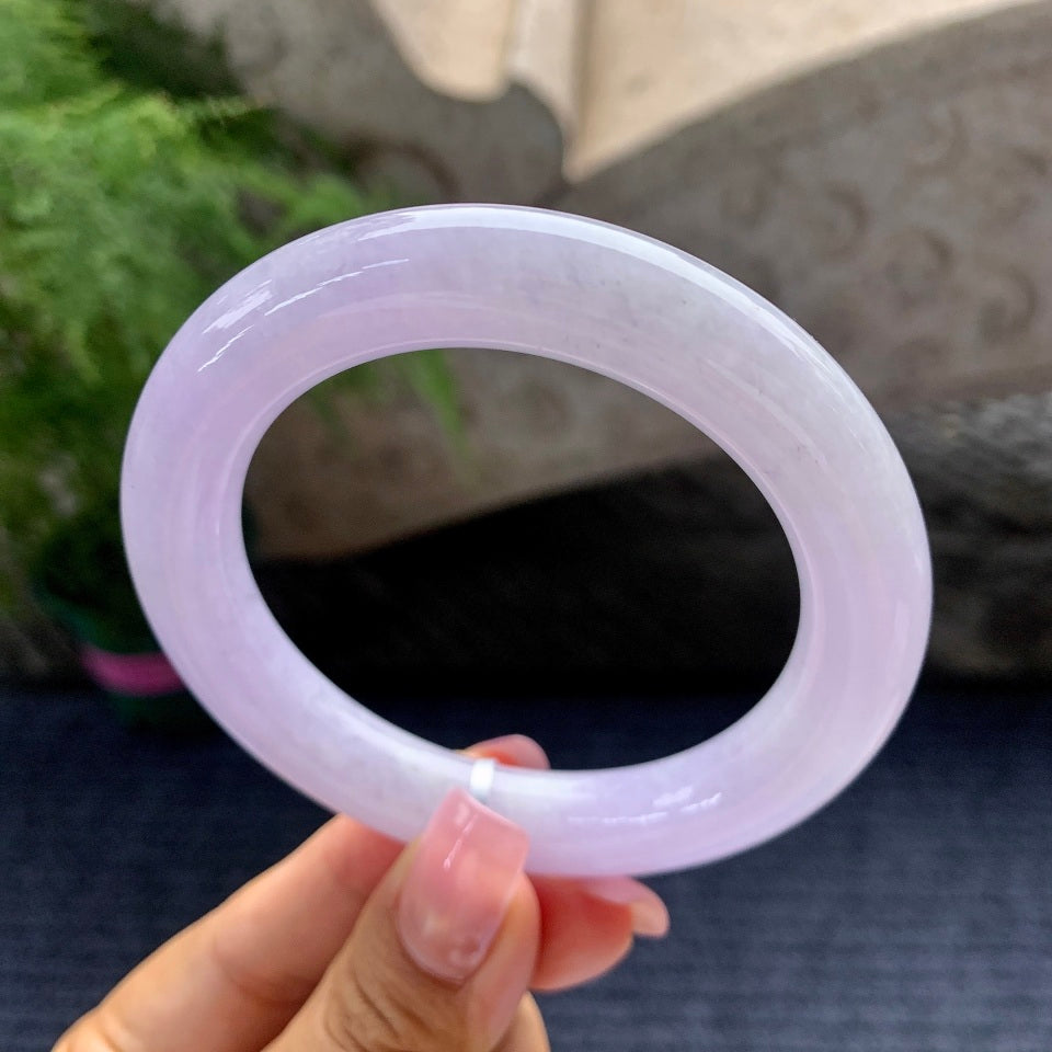 细糯种紫罗兰圆条手镯（56.3mm）（yc097097）