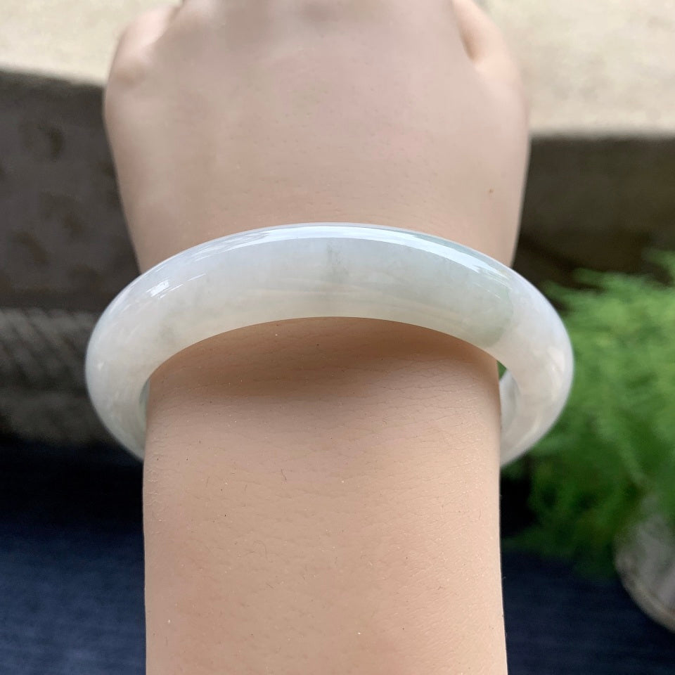 糯种飘花平安镯（57.4mm）（yc096613）