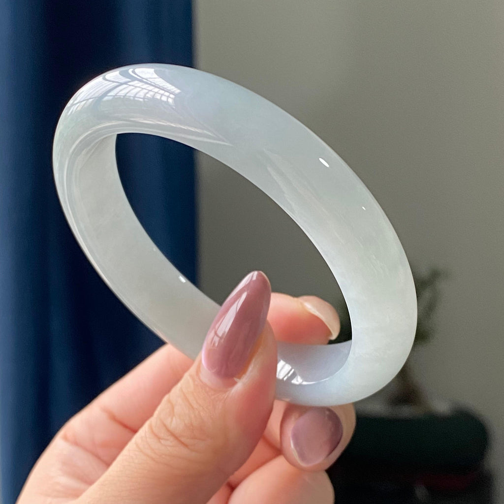 细糯种蓝底平安镯手镯（57圈）（yc196175）