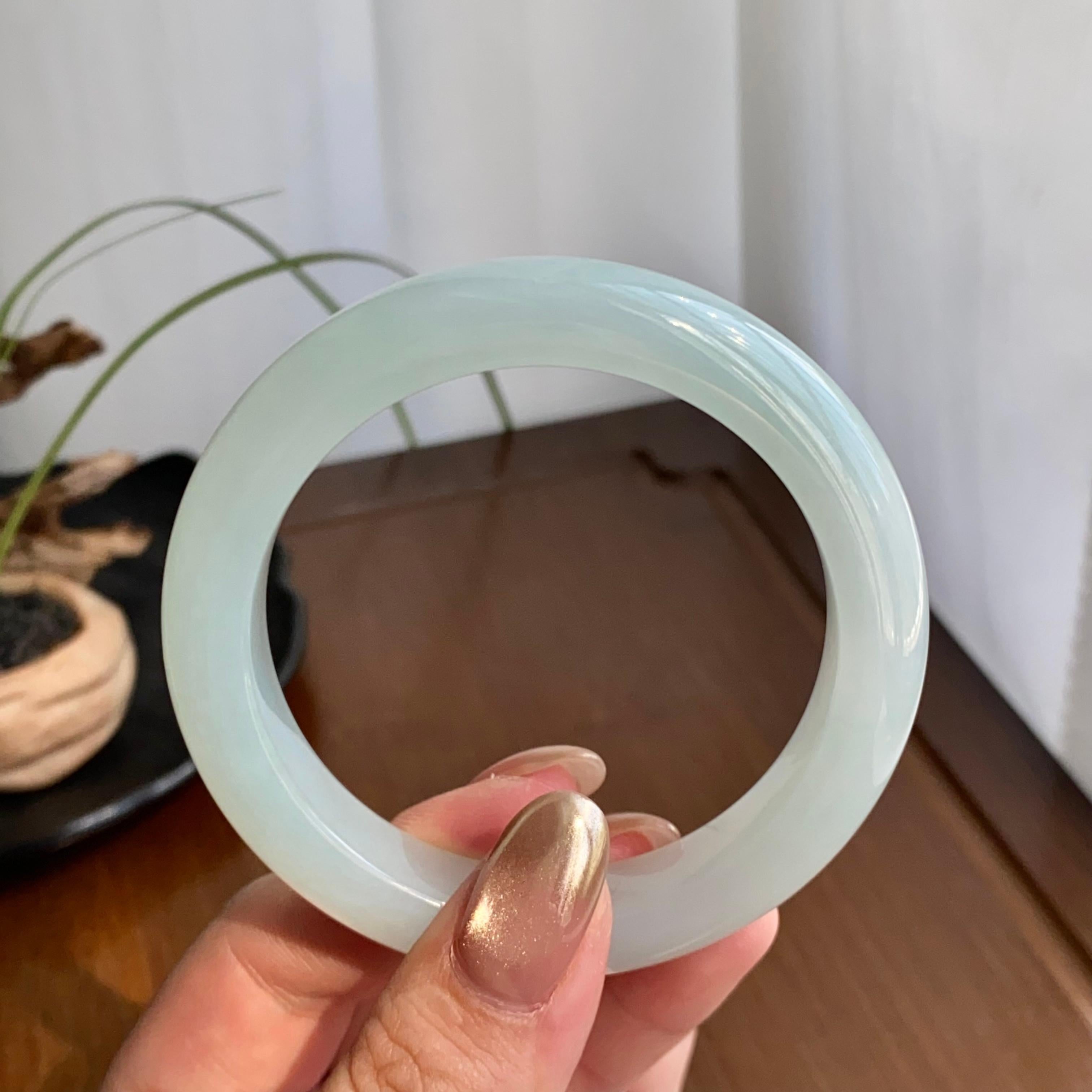 糯冰种晴底平安镯（54圈）（yc259081）