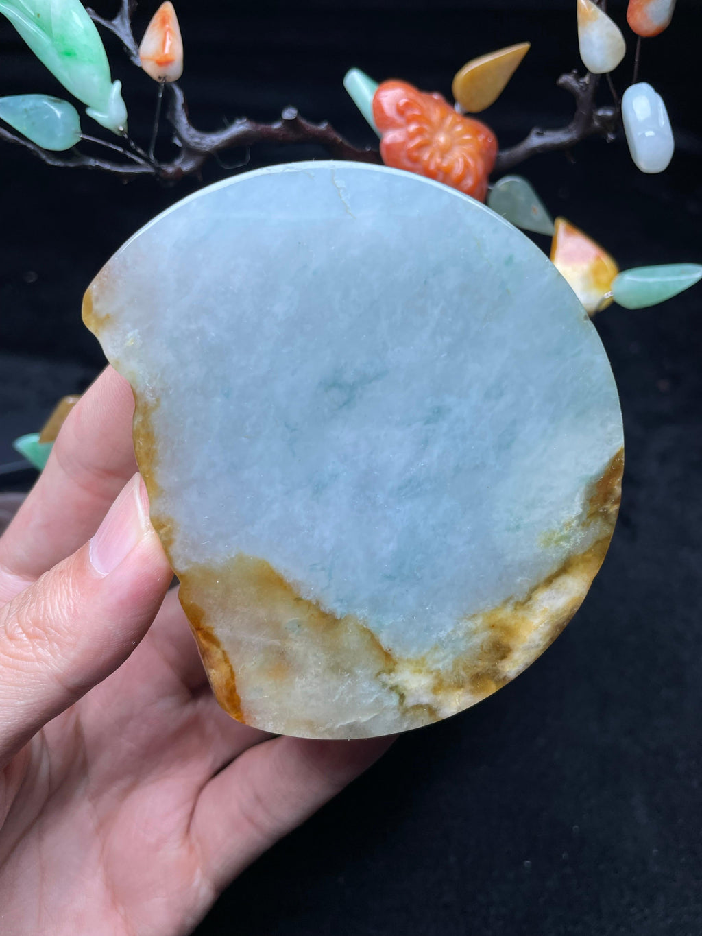 黄翡飘花牌子料（yc709566）